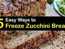 Should you slice zucchini bread before freezing?
