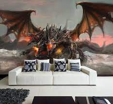 wall removable sticker dragon fantasy