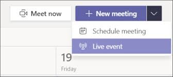 live event in microsoft teams