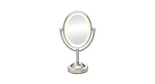 double sided lighted makeup mirror