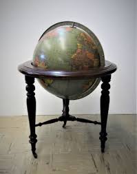 globe antique replogle 16 inch library