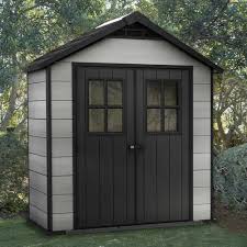 Grey Black Oakland Storage Shed