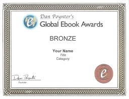 Bronze Medal Winner Certificate Dan Poynters Global Ebook Awards