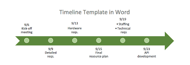 create a timeline in microsoft word