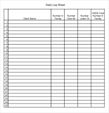 Daily Sign In Sheet Template