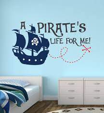 pirate wall decal boys wall decal a