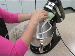 removing the stand mixer beater