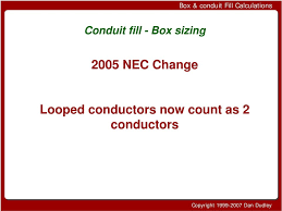 box and conduit fill calculations pdf