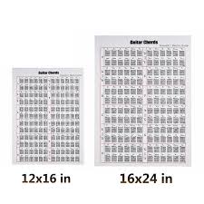 Us 3 24 33 Off 1pc 12x16 Inch Or 16x24 Inch Ballad Acoustic Electric Guitar Chords Poster Sticker 6 Strings Guitarra Chord Chart In Guitar Parts
