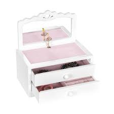 wooden al ballerina jewelry box