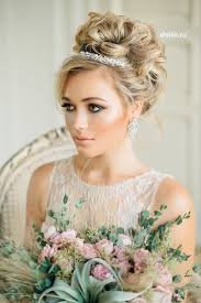 If you have an intricate wedding gown or dark eye makeup, you may want to consider wedding hairstyle for long hair with soft curls resting on your shoulders. Bridal Hairstyles With Pieces Headbands Tiaras Wedding Hair Up Bridal Hair Updo With Headband