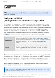 Imágenes en HTML - Aprende sobre desarrollo web MDN - This page was translated from English by the - Studocu