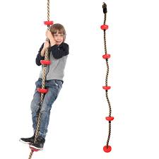 children exercise climbing rope five