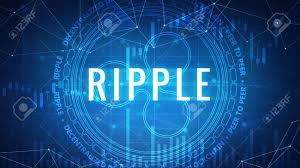 Ripple Symbol On Futuristic Hud Background With Cryptocurrency