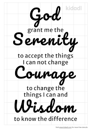 Free printable serenity prayer is a great approach to rapidly, quickly and properly attire your points. Serenity Prayer Stencils Free Printable Words Quotes Stencils Kidadl And Words Quotes Stencils Free Printable Stencils Kidadl