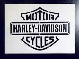 harley davidson a5 a4 stencil logo