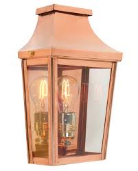 light copper outdoor wall lantern cs7