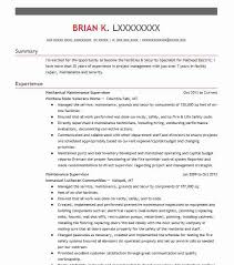 Export your resumes for maintenance jobs to a pdf file—this way you'll help it maintain its great shape. Mechanical Maintenance Supervisor Resume Example Company Name Beaverton Oregon