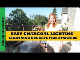 Easy Way To Light Charcoal Lightning Nuggets Fire Starters Youtube