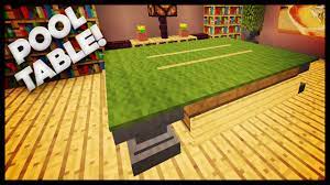 minecraft how to build a pool table