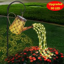 Solar Watering Can Garden Ornament Art