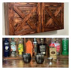 Rustic Murphy Bar Liquor Cabinet