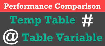 sql server temp table vs table