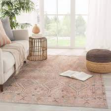 beige indoor medallion area rug in the