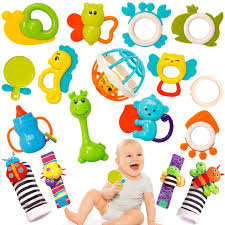 17 pcs baby rattles toys set baby toys