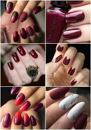 burgundy nails rich manicure color for every season of the year nail art 15 15