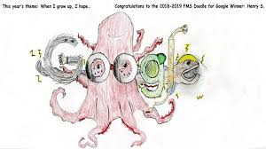 We received tens of thousands of entries from students all over the nation answering. Doodle 4 Google Fms Techsquad