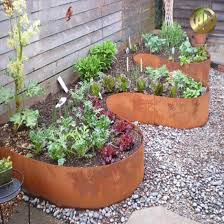 Courtyard Corten Steel Rusty Metal Lawn