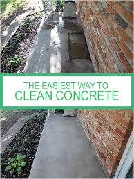 how to clean concrete the easy way