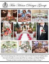 tate house wedding decor fl packages