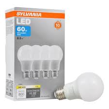 Sylvania Led Light Bulbs 8 5w 60w Equivalent Soft White 4 Count Walmart Com Walmart Com