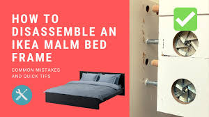 disassemble an ikea malm bed frame