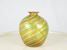 Vintage Multi Colored Murano Glass Vase