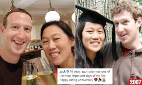 Here are some things you. Mark Zuckerberg Celebrates 16th Dating Anniversary With Wife Priscilla Daily Mail Online