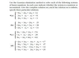 Gaussian Elimination Method