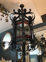 French Wrought Iron Stained Glass
