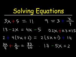 Algebra How To Solve Equations