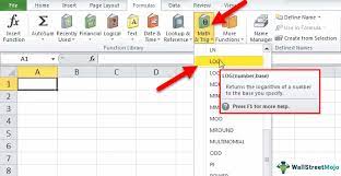 Log In Excel Formula Examples How