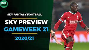 sky fantasy football gameweek 21