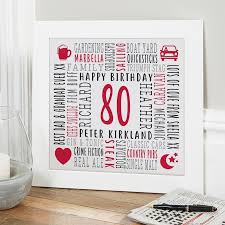 90th birthday personalised gifts for