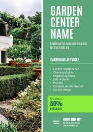 Editable Garden Center And Gardening Flyers