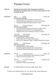 Cv Resume Sales Manager Good Resume Examples Sample