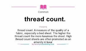 Sheet Thread Count Definition Of Thread Count Thread Count