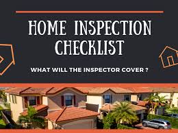 Home Inspector Checklist Dj Home Inspection Services