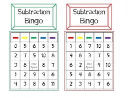 Grade 2 subtraction worksheets including one, two and three digit subtraction, subtracting whole tens, missing minuends they cover 2nd grade topics ranging from basic subtraction facts to subtracting in mixed addition and subtraction (2 digits). Subtraction Bingo Mamas Learning Corner