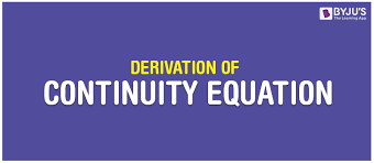 derivation of continuity equation
